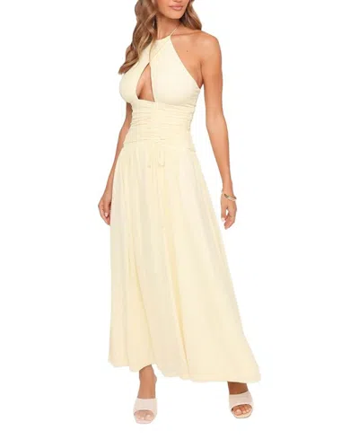 Petal And Pup Kylee Maxi Dress In Yellow