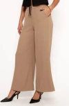 Petal And Pup Petal & Pup Laila Wide Leg Crop Pants In Brown