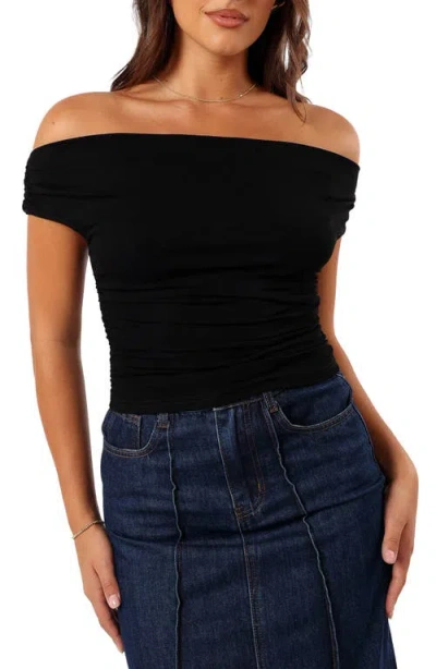 Petal And Pup Petal & Pup Lanna Off The Shoulder Top In Black