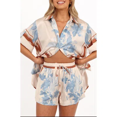 Petal And Pup Petal & Pup Lara Scarf Print Drawstring Shorts