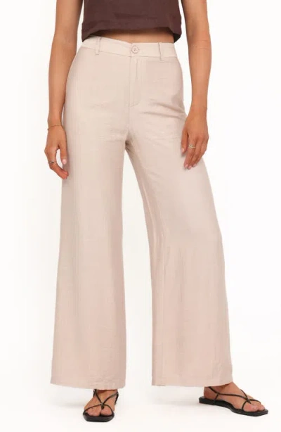 Petal And Pup Petal & Pup Lauren High Waist Wide Leg Pants In Neutral