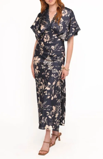 Petal And Pup Petal & Pup Laurent Floral Dress In Black