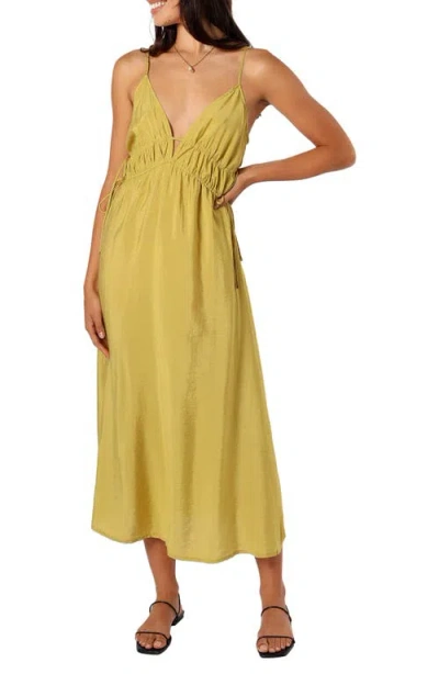 Petal And Pup Petal & Pup Layton Midi Dress In Yellow