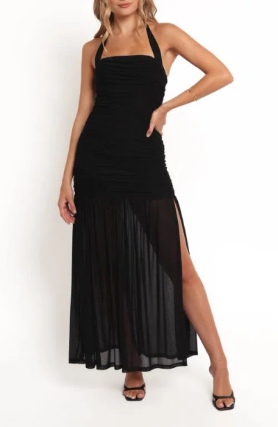 Petal And Pup Petal & Pup Lea Halter Maxi Dress In Black