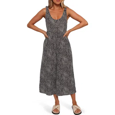Petal And Pup Petal & Pup Lea Wide Leg Jumpsuit In Gray