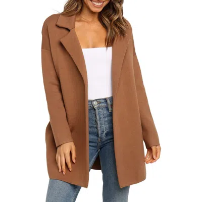 Petal And Pup Petal & Pup Lenore Longline Cardigan In Brown