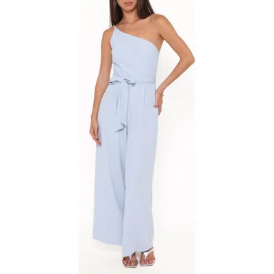 Petal And Pup Petal & Pup Leyton Asymmetric Jumpsuit In Blue