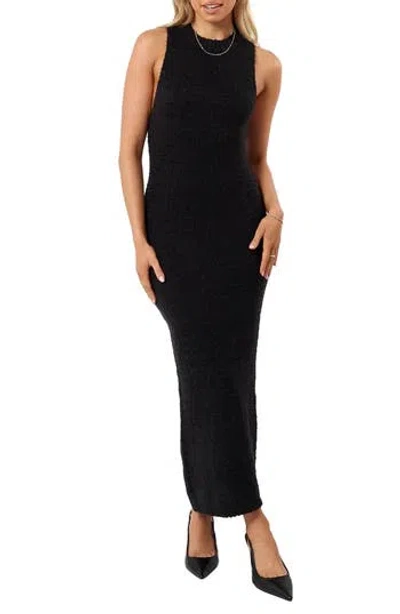 Petal And Pup Petal & Pup Liam Sleeveless Maxi Sweater Dress In Black