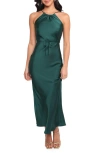 Petal And Pup Petal & Pup Liana Satin Midi Dress In Green