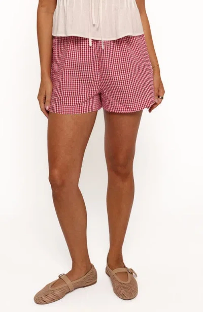 Petal And Pup Petal & Pup Libby Gingham Shorts In Pink