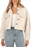 Petal And Pup Womens Liliana Double Pocket Jacket In Cream