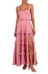 Petal And Pup Petal & Pup Lillee Ruffle Tiered Maxi Dress In Pink