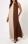 Petal And Pup Petal & Pup Lindi Colorblock Maxi Dress In Multi