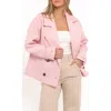 Petal And Pup Petal & Pup Lindy Cropped Coat In Pink