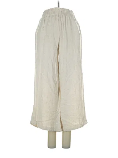 Pre-owned Petal And Pup Linen Pants In Ivory