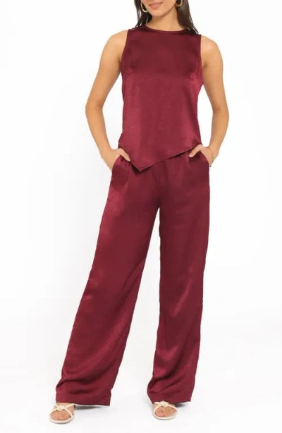Petal And Pup Petal & Pup Lira 2-piece Pant Set In Burgundy