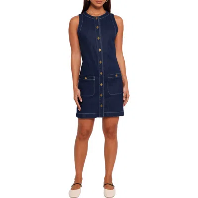 Petal And Pup Petal & Pup Lisa Denim Minidress In Blue