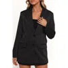 Petal And Pup Petal & Pup Livia Pinstripe Blazer In Black