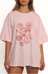 Petal And Pup Petal & Pup Loa Graphic T-shirt In Pink