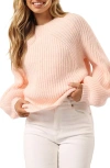 Petal And Pup Petal & Pup London Blouson Sleeve Sweater In Pink