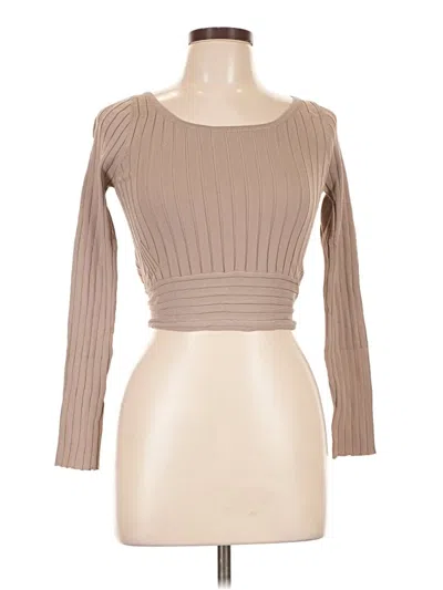 Petal And Pup Long Sleeve Top Tan Boatneck Tops