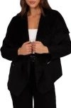 Petal And Pup Petal & Pup Lopez Faux Shearling Jacket In Black