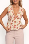 Petal And Pup Petal & Pup Lorelai Floral Print Sleeveless Top In Multi
