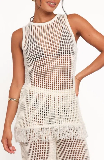 Petal And Pup Petal & Pup Lorna Open Stitch Tank In White