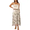 Petal And Pup Petal & Pup Lulu Floral Crop Tank Top & Maxi Skirt Set In Multi