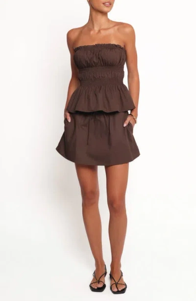 Petal And Pup Petal & Pup Luna Two-piece Strapless Dress In Black