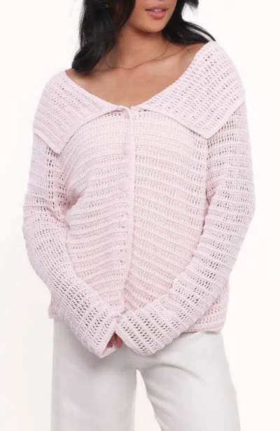 Petal And Pup Petal & Pup Lyra Sheer Cardigan In Neutral