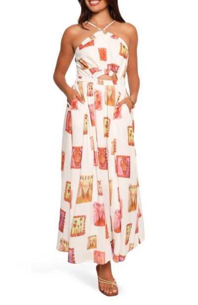 Petal And Pup Petal & Pup Madi Cutout Sleeveless Maxi Dress In White