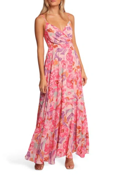 Petal And Pup Petal & Pup Madilyn Floral Sleeveless Maxi Dress In Pink
