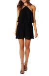 Petal And Pup Petal & Pup Magnolia Pleated Romper In Black
