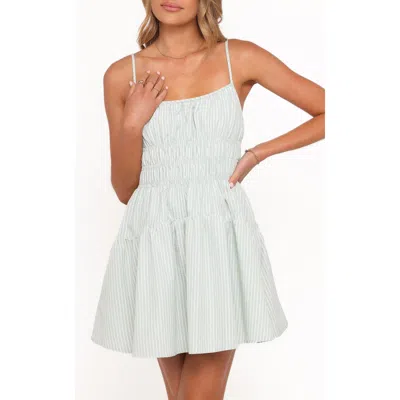 Petal And Pup Petal & Pup Makayla Smocked Fit & Flare Minidress In White