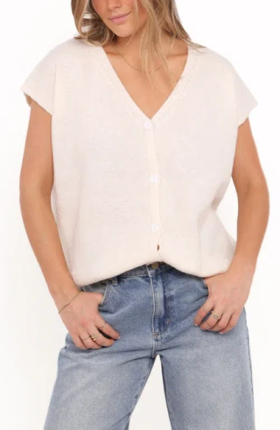 Petal And Pup Petal & Pup Mariana Knit Sweater Vest In Neutral