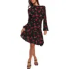 Petal And Pup Petal & Pup Mariska Long Sleeve Midi Dress In Animal Print