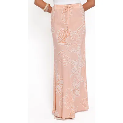 Petal And Pup Petal & Pup Marissa Drawstring Maxi Skirt In Pink