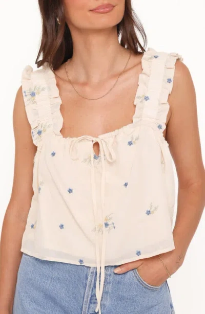 Petal And Pup Petal & Pup Marnie Square Neck Top In Neutral
