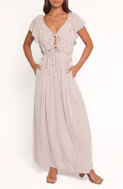 Petal And Pup Petal & Pup Martin Stripe Cap Sleeve Maxi Dress