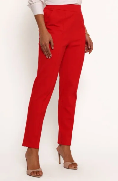 Petal And Pup Petal & Pup Martina Tapered Leg Pants In Red