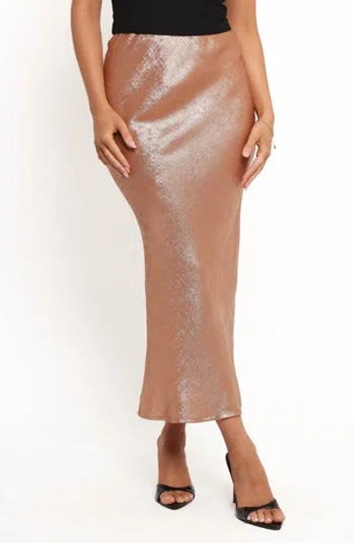Petal And Pup Petal & Pup Mata Midi Skirt In Gold