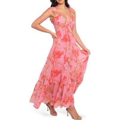 Petal And Pup Petal & Pup Matteah Floral Print A-line Dress In Multi