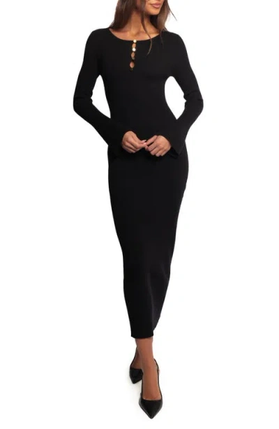 Petal And Pup Petal & Pup Maxwell Knit Maxi Dress In Black