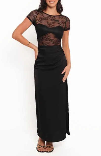 Petal And Pup Petal & Pup Mckayla Short Sleeve A-line Dress In Black