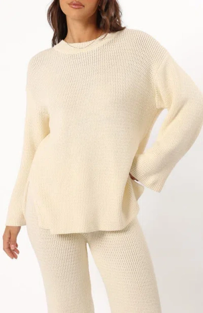 Petal And Pup Petal & Pup Mckinely Cotton Sweater In Neutral