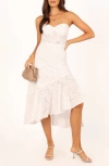 Petal And Pup Petal & Pup Melanie Strapless Midi Sundress In White