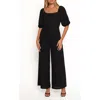 Petal And Pup Petal & Pup Mercer Wide Leg Jumpsuit In Black