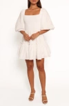 Petal And Pup Petal & Pup Meredith Fit & Flare Minidress In White