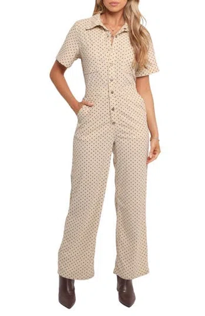 Petal And Pup Petal & Pup Mikia Short Sleeve Corduroy Jumpsuit In Multi